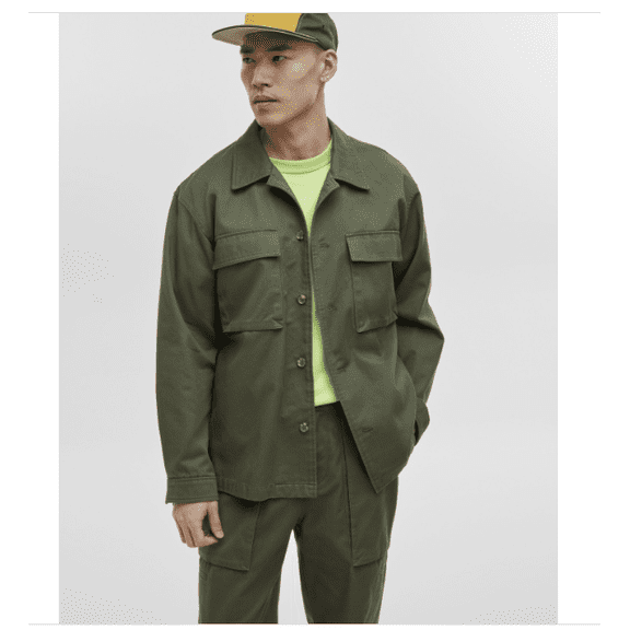 Mode of One Men's Relaxed-Fit Utility Shirt Jacket