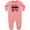 Mauve, variant on Chicago Illinois Someone Loves Me Skyline Baby Fleece Romper