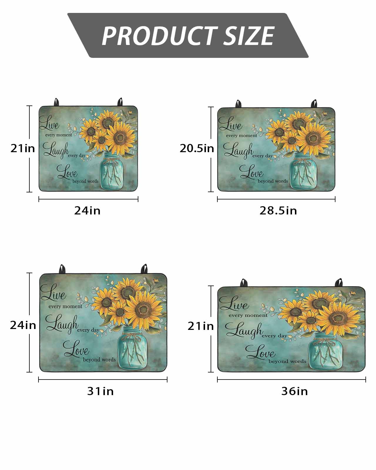 Stove Top Covers for Electric Stove, Vintage Sunflower Glass Stovetop Cover Protector, Teal Retro Summer Botanical Floral Induction Cooktop Protector Oven Mat for Kitchen Countertop 24"x21"