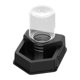 thumbnail image 1 of Recipiente automático para agua potable de reptiles, resistente, decorativo y reutilizable. Negro, 1 of 9