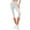 White, variant on EchfiProm Womens Workout Leggings Capri Brown Yoga High Rise Elastic Waist Workout Pants XL