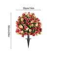 thumbnail image 3 of Spring And Summer Artificial Imitation Rose Flowers For Ground Planting In Outdoor Gardens Courtyards And Porch Decorations, 3 of 6