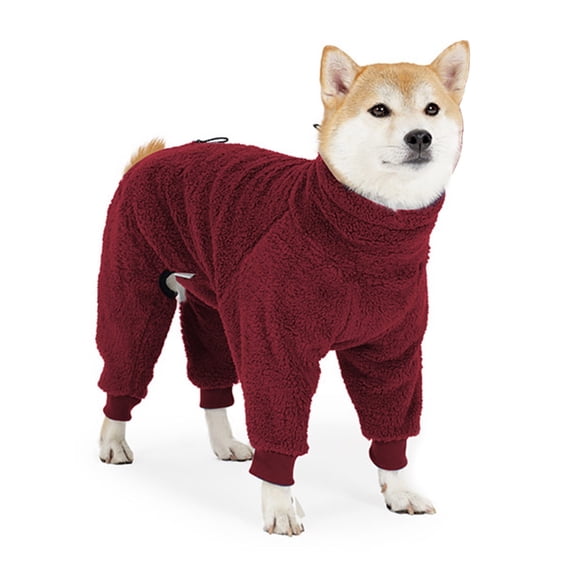 Pet Dog 4 Leg Coat Outdoor Winter Outfit Warm Clothes for Small to Large Breeds
