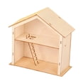 thumbnail image 3 of Kit de manualidades para casa navideña de madera DIY, pintar y construir, adorno de centro de mesa sin terminar para manualidades infantiles,, 3 of 9