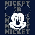 thumbnail image 2 of Boy's Mickey & Friends Mickey Mouse Repeating Name  Graphic Tee Navy Blue Medium, 2 of 4