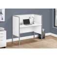 thumbnail image 3 of Office Cubicle - 48"L - Desk Commercial Grade - White Laminate - Silver Metal, 3 of 3