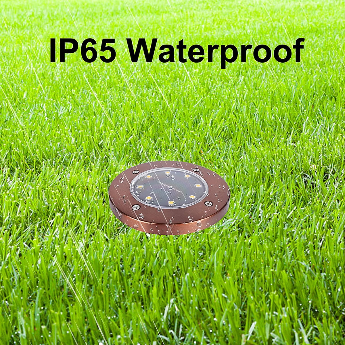 Zeeyh Solar Ground Lights, LED Garden Pathway Outdoor Waterproof In