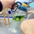 thumbnail image 3 of Botella de Agua de Boca Ancha para Gimnasio con Báscula Jarra de Agua Fría Caliente Sin BPA de Gran Capacidad para Fitness Al Aire Libre Camping Corre Azul Baoblaze Botella grande, 3 of 8