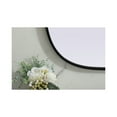 thumbnail image 6 of Elegant Decor Metal Frame Oval Mirror 24x36 Inch in Black, 6 of 10