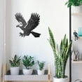 thumbnail image 6 of Metal Eagle Wall Art Decor Eagle Black Iron Metal Wall Art Hanging Decor Signs for Home Decoration Eagle Animals Wall Sculpture Statues Decor Gift for Living Room 11.18x11.81 Inch Eagle, 6 of 9