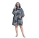 thumbnail image 1 of ¡Novedad de 2022! Pijamas gruesos para mujer, manta perezosa de lana de Cachemira resistente al desgaste, suéter con capucha de felpa para ocio en casa ShuxiuWang 8390613672827, 1 of 1