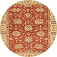 thumbnail image 1 of Ahgly Tapis de Zone Rond Abstrait Camion de Pompiers Rouge Lavable en Machine, 3 Pieds Rond, 1 of 7