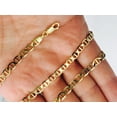 thumbnail image 4 of 10K 24in Yellow Gold Diamond Cut/Textured Mariner Chain with Lobster Clasp, Approx 8g, 4 of 11
