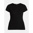 thumbnail image 6 of Scenario Women's Variegated Rib Tee with Short Sleeves, Sizes XS-XXXL, 6 of 6