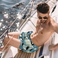 thumbnail image 2 of luoweisi Men's Beach Shorts Quick Dry Swim Trunks with Mesh Lining Penguin L, 2 of 5