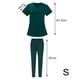 thumbnail image 3 of Uniforme de Enfermería Mujer Sunnimix Camisetas Manga Corta Pantalones Verde S, 3 of 8