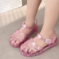 thumbnail image 2 of Viluyesy Girls Jelly Sandals, Closed Toe Anti-Slip Comfort Sole Summer Fashion Princess Shoes Pink, 2 of 9