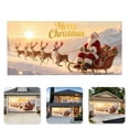 thumbnail image 2 of Pancarta para puerta de garaje Papá Noel grande reutilizable para fiestas familiares al aire libre y fondos fotográficos, 2 of 8