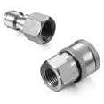 thumbnail image 4 of 1 Juego de acoplador de lavadora a presión Npt de 1/4 pulgadas, conector macho hembra 1/4, accesorios de conexión rápida Pre, 4 of 5