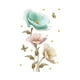 thumbnail image 5 of Calcomanía de pared para sala de estar, calcomanías de pared con patrón de planta, pegatinas artísticas 3D, calcomanía para paredes de flores de orquí, 5 of 10