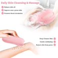 thumbnail image 3 of Set Of 3 Double-sided Silicone Bath Brushes For Scrubbing The Body For Deep, 3 of 4