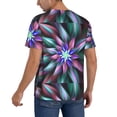 thumbnail image 2 of Fotbe Colored Abstract Baseball Jersey Shirt for Men and Women, Casual Short Sleeves Button Down T-Shirt-XX-Large, 2 of 9