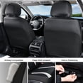 thumbnail image 6 of Coverado Car Seat Covers, Faux Leather with Carbon Fiber Front Car Seat Protectors, 4 Pieces Universal Fit for Most Cars SUV Trucks, Black&White, 6 of 10