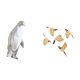 thumbnail image 5 of Escultura de pingüino,Escultura de pingüino para decoración nórdica del hogar,Adorno de mesa con estatua de animal,artesanía para decoración de dormitorio,Arte de pared de pájaros de, 5 of 8