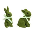 thumbnail image 2 of Xihbxyly Conejito de Resina Flocado, Adorable Decoración de Gamuza Musgosa, Ambiente Primaveral de Pascua, Decoración para Jardín o Patio, Escritorio de Oficina, Regalo Ideal, Tamaño 11 X 8 X 6 Cm y, 2 of 6