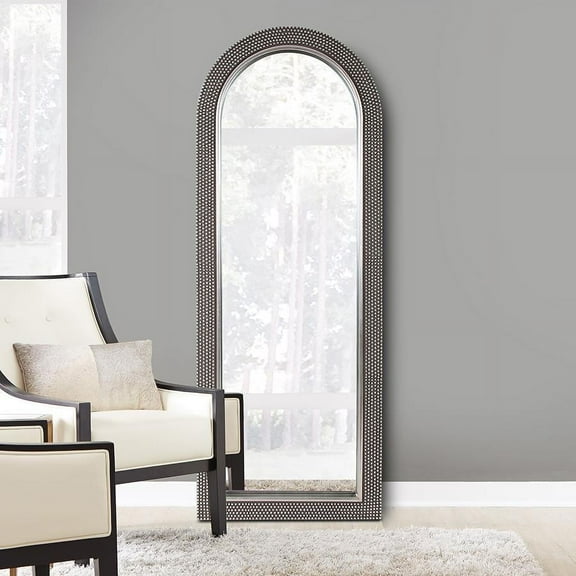 Tyler Dillon Full Length Arched Mirror with Beaded Frame