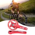 thumbnail image 4 of Bicicleta de Montaña Crankset  104BCD Aleación de Aluminio Y Soporte Eje rojo 34T Sharpla  Brazo de manivela de bicicleta plegable, 4 of 8