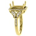 thumbnail image 3 of 14K Yellow Gold Natural Lemon Quartz Ring Octagon Shape 10x8 mm Diamond Accents, size 10, 3 of 3