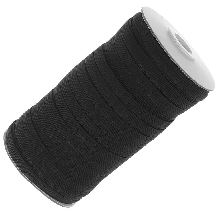 COHEALI 2 Rolls 30 Clear Elastic for Sewing Elastic Band Rope Sewing  Elastic 1/2 Inch Elastic for Sewing Clothing Accessories Ear Tie Rope Black