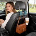 thumbnail image 5 of Back Seat Hanger Organizer for Rear Headrest Sturdy Universal Vehicle Storage Hook, 5 of 5