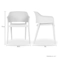 thumbnail image 4 of Set 4 Sillas Capri de Plastico Ergonomicas para Exteriores e Interiores Mundo In  Capri, 4 of 10