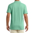thumbnail image 3 of CAMISETAS POLO PARA HOMBRE INSPIRE CHIC de manga corta, livianas, de corte regular, casuales para trabajo, camisa de golf sólida en verde, 3 of 6