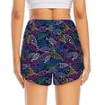 thumbnail image 2 of Lsque Cute Line Fish Printed Women's Running Shorts with Liner Pockets,Elastic Quick Dry Workout Athletic Gym Yoga Shorts,Womens High Waist Shorts-X-Large, 2 of 9