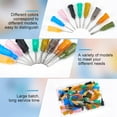 thumbnail image 4 of 72 agujas dispensadoras de acero inoxidable 304 de 9 colores con conector Luer para cartuchos de alcohol y aceites esenciales., 4 of 6