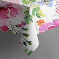 thumbnail image 3 of Pioneer Flower Floral Print Pattern Rectangle Tablecloth 60"x120",Waterproof Polyester Rectangle Table Cloth, Wipeable Spillproof Polyester Tablecloth for Dining, Camping, Indoor and Outdoor, 3 of 6