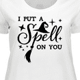 thumbnail image 4 of Inktastic I Put a Spell on You Halloween Magic Women's Plus Size T-Shirt, 4 of 5