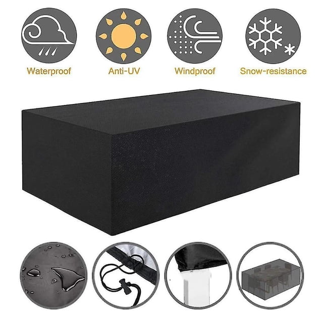Outdoor Furniture Covers Waterproof Rain Snow Dust Wind-proof Anti-uv Oxford Fabric Garden Lawn Patio Furniture Covers Multiple Size250x250x90cm