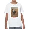 thumbnail image 2 of Officially Licensed Nasa Curiosity Rover on Mars Surface Youth's T-shirt, 2 of 3