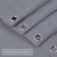 thumbnail image 3 of HOMERRY Anti-wrinkle Waterproof Fabric Shower Curtain for Bathroom, 72x72 inch, Gray, 3 of 6