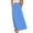 Blue, variant on YTCAMLO A Line Womens Tiered Skirts Summer Casual Long Skirts Elastic Waist Pleated Skirts with Pockets Lightweight Eyelet Maxi Skirt, Black S