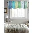 thumbnail image 4 of Kitchen Valances for Window, Farm Green Wood Board Light Filtering Rod Pocket Valance Curtain, Farmhouse Retro Wooden Plank &nbsp;Short Curtains Window Topper for Bedroom Bathroom Living Room 54x18in, 4 of 7