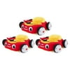 Little Tikes Cozy Coupe Plush Baby Toddler Lounger Floor Seat, Red Car (3 Pack)