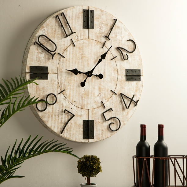 Glitzhome 28 Farmhouse Wooden Wall Clock Walmart Com Walmart Com Glitzhome 28 Farmhouse Wooden Wall Clock Walmart Com Walmart Com