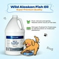 thumbnail image 5 of Life Line Pet Nutrition Wild Alaskan Fish Oil Omega-3 Supplement for Skin & Coat – Supports Brain, Eye & Heart Health in Dogs & Cats, 128oz, 5 of 7