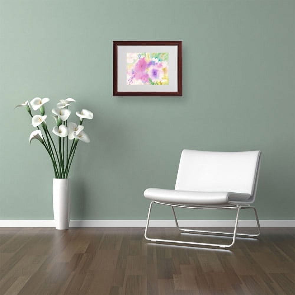 Trademark Fine Art "Purple Magic" Canvas Art by Sheila Golden, Wood Frame