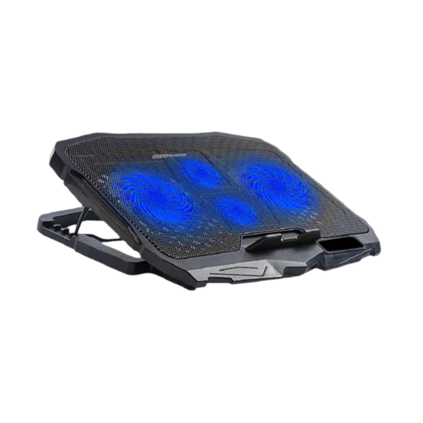 Wzmzjy Foldable Laptop Cooling Pad Adjustable Height USB Powered for 14-15.6inch Laptop With 4 Fans
